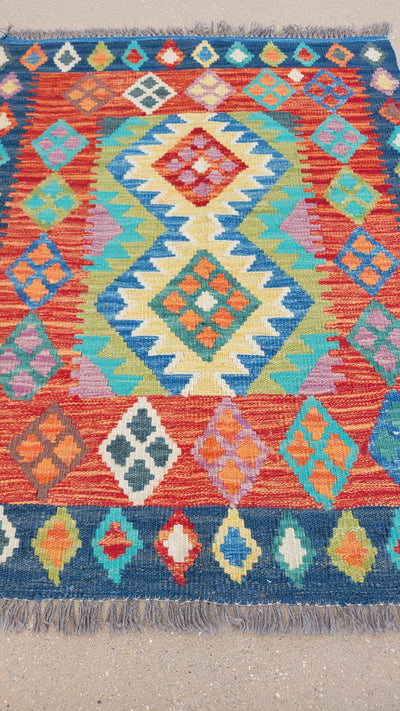 AFGHAN KILIM 2.10 X 3.10