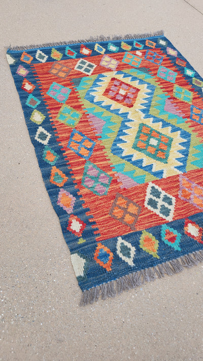 AFGHAN KILIM 2.10 X 3.10