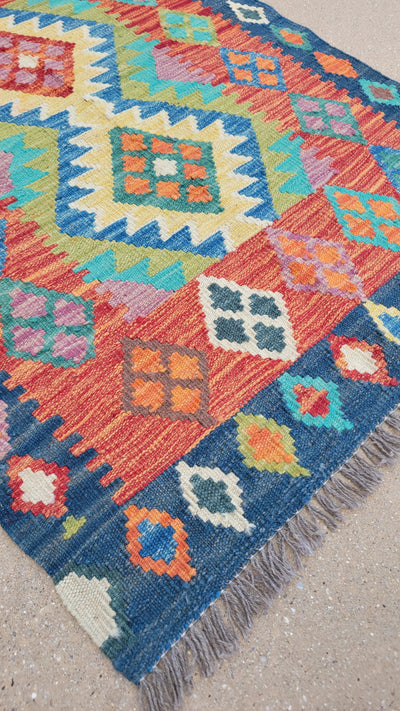 AFGHAN KILIM 2.10 X 3.10