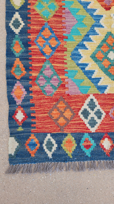 AFGHAN KILIM 2.10 X 3.10