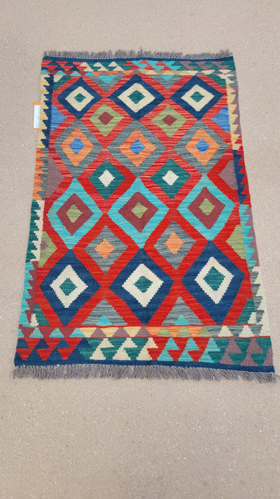 AFGHAN KILIM 2.7 X 4