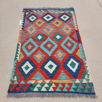 AFGHAN KILIM 2.7 X 4