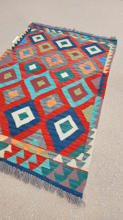 AFGHAN KILIM 2.7 X 4