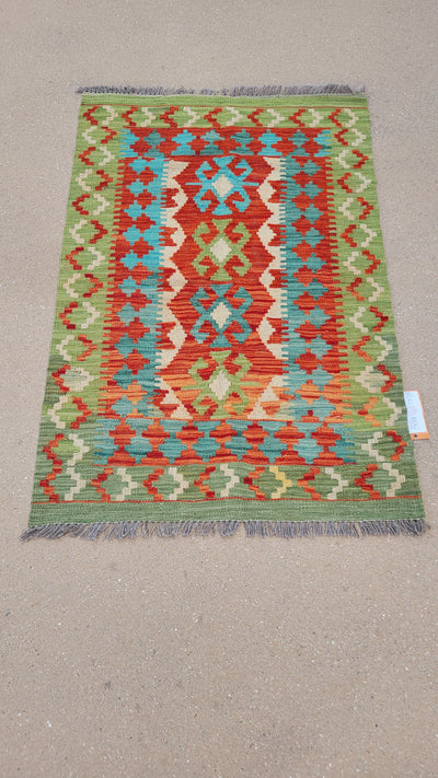 AFGHAN KILIM 2.9 X 4