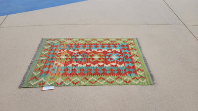 AFGHAN KILIM 2.9 X 4