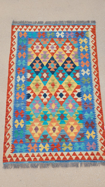 AFGHAN KILIM 2.5 X 5.3