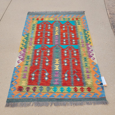 AFGHAN KILIM 3.4 X 5