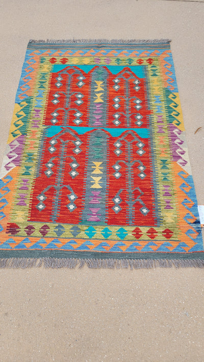 AFGHAN KILIM 3.4 X 5