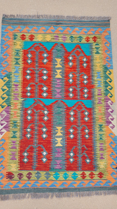 AFGHAN KILIM 3.4 X 5