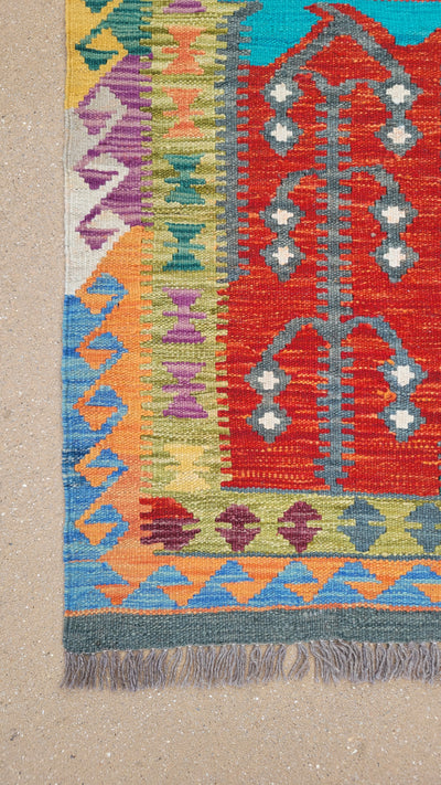 AFGHAN KILIM 3.4 X 5