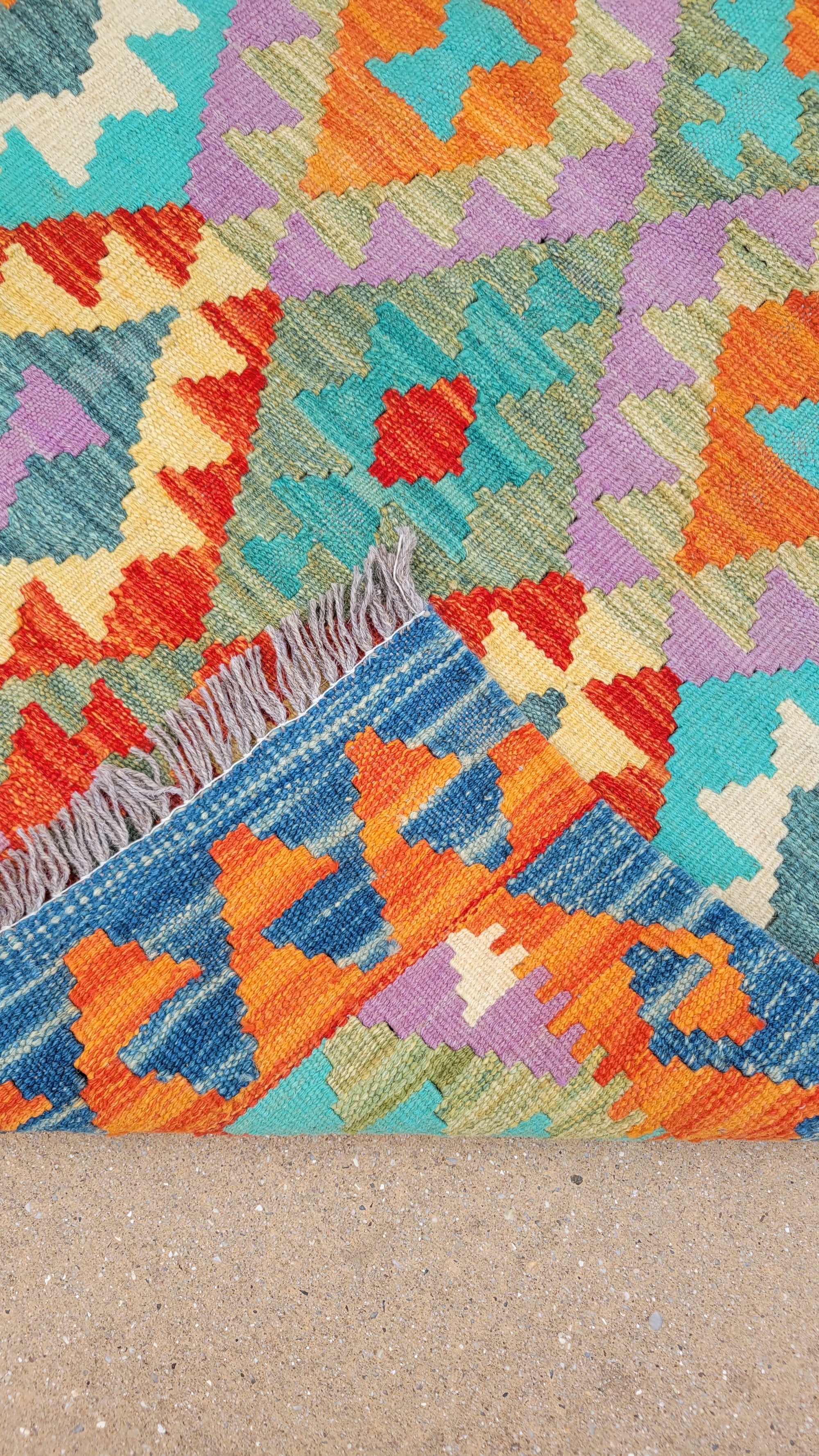 AFGHAN KILIM 2.8 X 8
