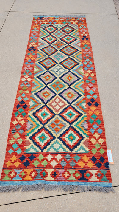 AFGHAN KILIM 2.8 X 8