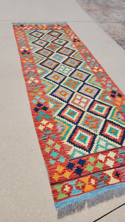 AFGHAN KILIM 2.8 X 8