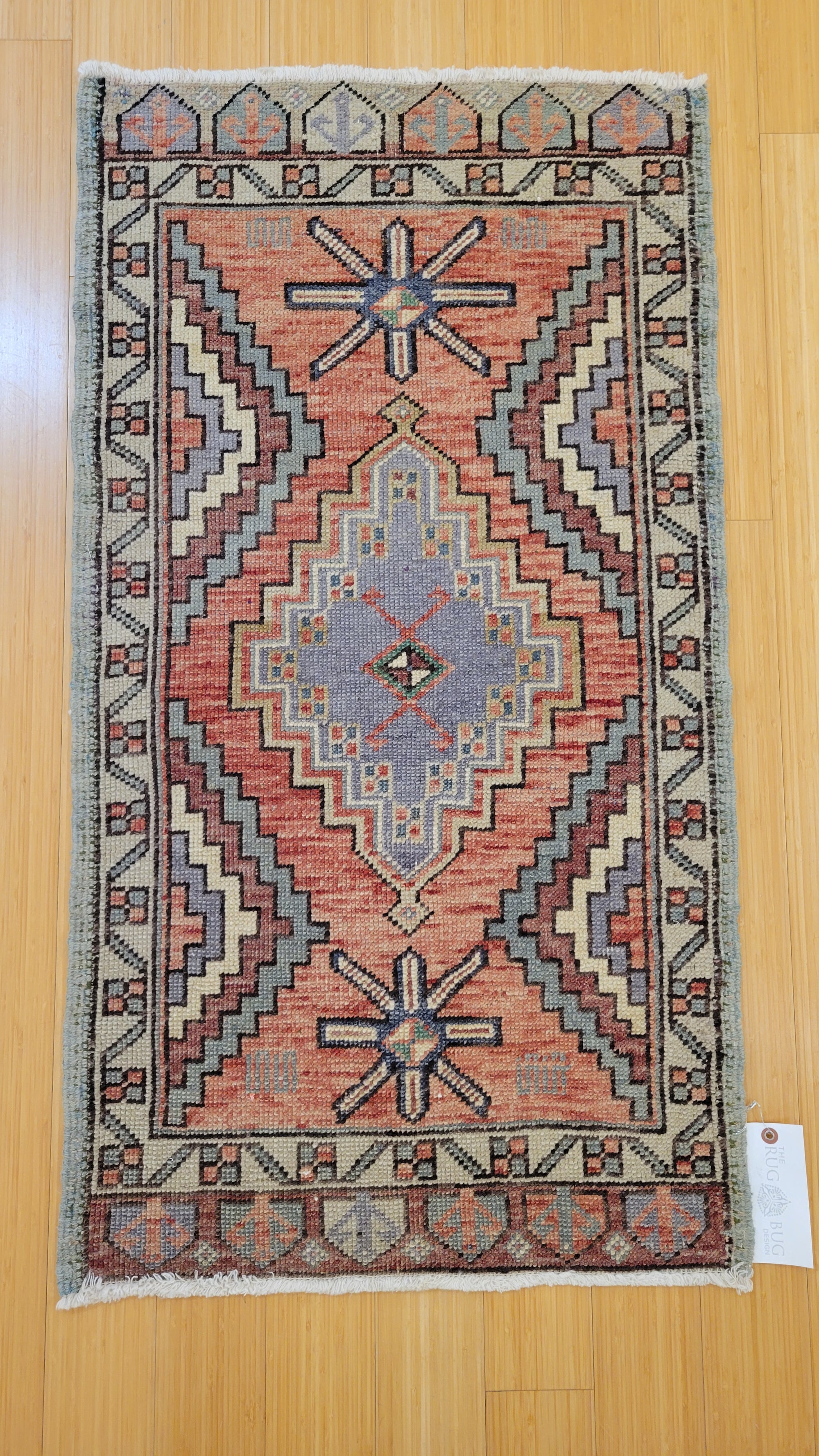 VINTAGE TURKISH OUSHAK 2X3.8