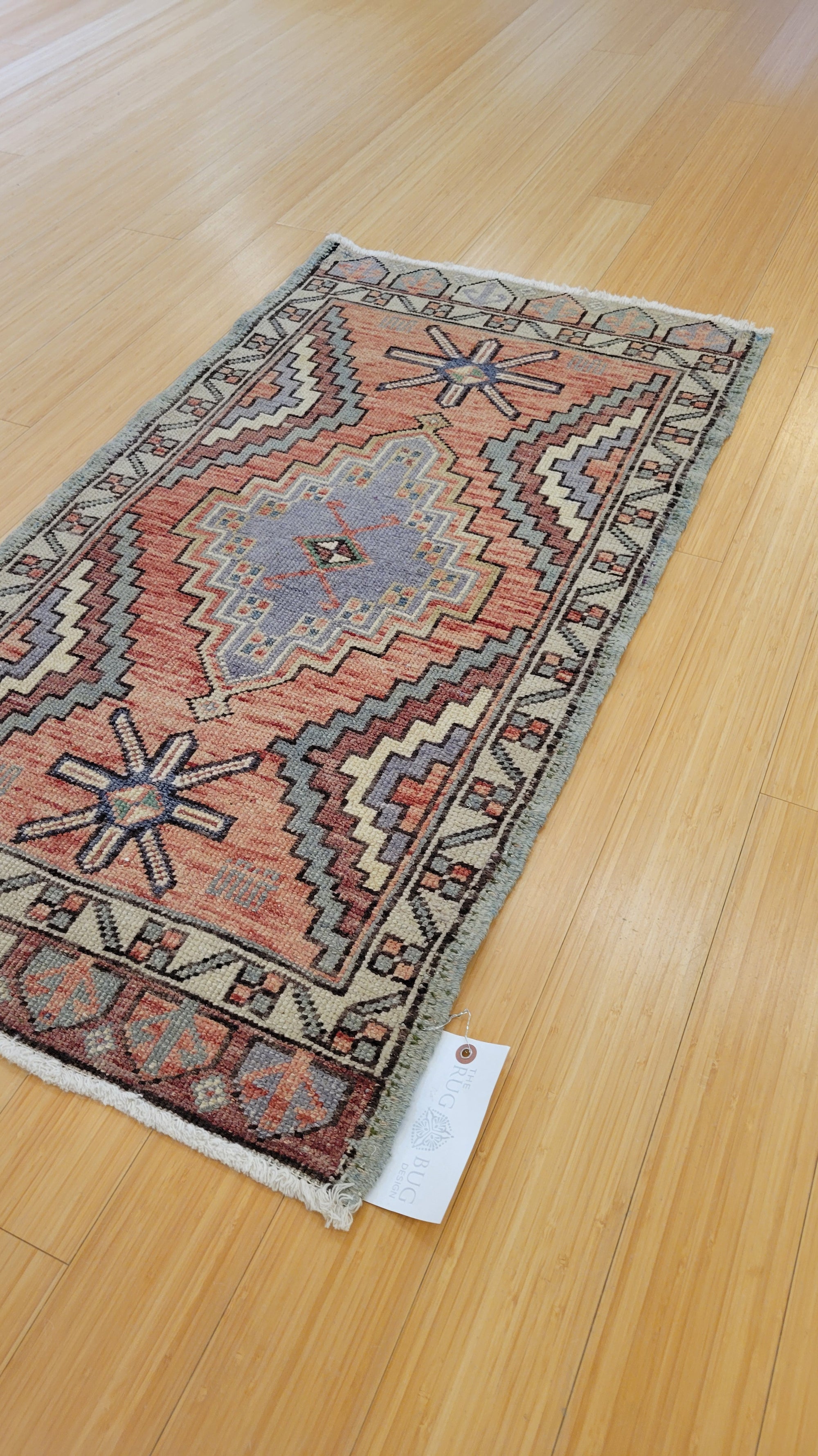 VINTAGE TURKISH OUSHAK 2X3.8