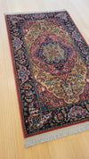 VINTAGE KARASTAN MEDALLION KIRMAN  2.6X4.3