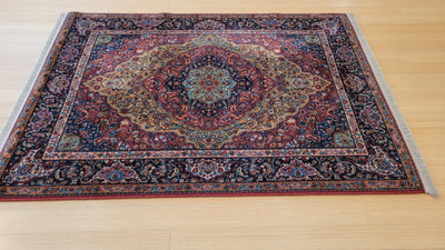 VINTAGE KARASTAN MEDALLION KIRMAN 4.3X6