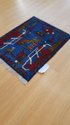 AFGHAN WAR RUG 2X2.6