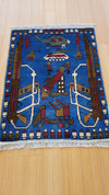 AFGHAN WAR RUG 2X2.8