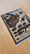 AFGHAN WAR RUG 2X2.7