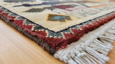 AFGHAN WAR RUG 2X2.7