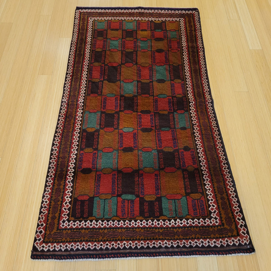 Afghan Tribal Baluchi 3.3 X 6.4