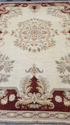 AFGHAN AUBUSSON SIZE 9.10x13.9