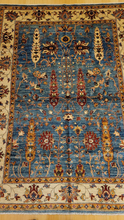 Afghan Oushak Size 5.1 X 6.6