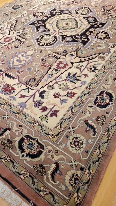 Uzbek Hand Knotted Wool Rug