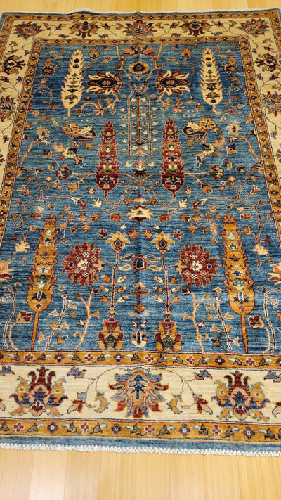 Afghan Oushak Size 5.1 X 6.6