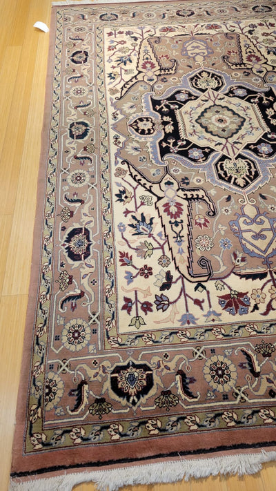 Uzbek Hand Knotted Wool Rug