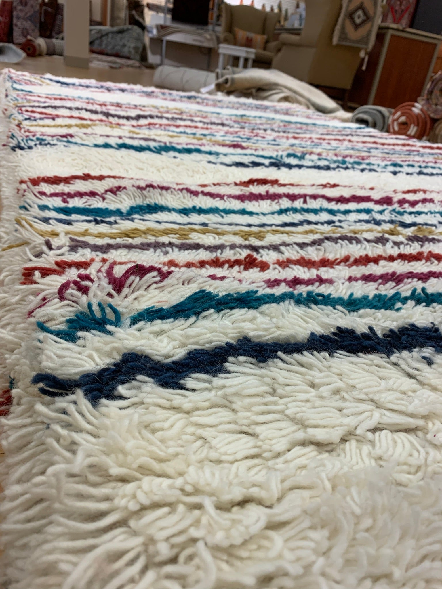 Shag Hand Knotted Wool Rug